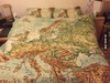 Постельное белье с рисунком в виде географической карты