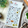 sticker design of plant and flower
