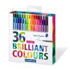 Staedtler Color Pen Set, Set of 36 Assorted Colors (Triplus Fineliner Pens)