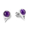 COMPASS EARRINGS - AMETHYST