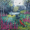 Cross Stitch Kit, 'Through The Foxgloves',Jo Grundy, Counted Needlecraft Kit with DMC materials