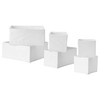 Набор белых коробок Икеа