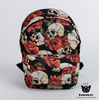 skull roses backpack