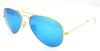 Ray Ban Aviator Rb3025 112/17 Gold Frame/blue Mirror Lenses 58mm