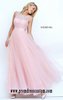2016 Blush Beaded Sherri Hill 50258 Embellished Stones Sheer Long Bodice Prom Dresses