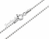 цепочка серебро шариками 80-70см