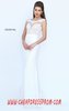 Beads Ivory Boat-Neck Sherri Hill 50314 Cap-Sleeves Long Bodice Prom Dresses 2016