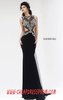 Beads High-Neck Black/Silver Bodice Sherri Hill 11158 Long Sheer Prom Dresses Cheap