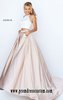 Sherri Hill 50219 Halter-Neck 2016 Two-Piece Ivory/Nude Long Bodice Evening Gown