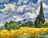 Картина по номерам «Винсент Ван Гог. Пшеничное поле с кипарисом»