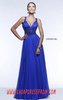 Beads Purple Sweetheart-Neck Sherri Hill 11102 Long Chiffon Prom Dresses Cheap Sale