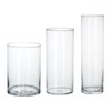 Набор ваз,3 штуки, прозрачное стекло