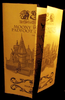 Hogwarts Harry Potter Gold Shimmer Paper Marauder's Marauders Map Replica