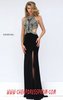 Beading Black Cutout 2016 Sherri Hill 50383 Sheer Long Slit Evening Gown