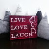 Деревянный знак LIVE LOVE LAUGH