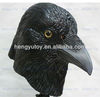 Realistic Party celebration Fancy Dress Overhead Cosplay Costume Bird mask Latex Crow mask for Carnival-in Party Masks from Home