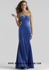 2016 Royal Blue Jeweled Cut Outs Single Shoulder Strap Evening Dresses