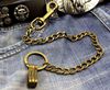 Mens Boys Brass Yellow Link Trucker Rocker Biker Keychain Key Jean Wallet Chain -in Key Chains from Jewelry & Accessories on Ali