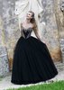Black Silver Sweetheart Corset Style Beaded Prom Dresses 2016