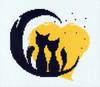 Набор для вышивки Влюбленные коты 1 (Овен)