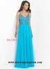 2016 Blush Prom 11058 Beautiful Beaded Open Back Prom Dress