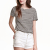 Blouse with short sleeves