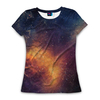 Женская футболка 3D с полной запечаткой «Космос»
