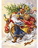 Рисунок на канве Дед Мороз, Матренин Посад