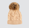 Бежевая зимняя шапка от Marmalatto