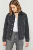 BDG Oversized Western Sherpa Black Denim Jacket