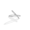 Messika 18ct White Gold Diamond Cross Ring