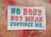 No Does Not Mean Convince Me Patch / Etsy