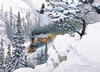 Пазл Cobble Hill 1000 деталей: Поезд в зимних горах (51822)