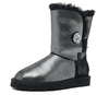 UGG Bailey Button I Do Sheepskin Boots Black