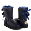 UGG Kids Bailey Bow Metallic Navy