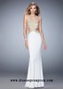 La Femme 22325 Statuesque Racerback Fitted Jersey Gown For Women Style