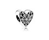 Frosted Heart Charm