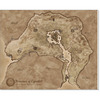 Большой плакат "Карта Сиродила"