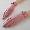 Перчатки облегающие руку "Пыльная роза"