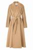 Coat Classic Belted Cashmere (Camel, Light Gray, Light Blue or Light Pink)