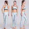 Light blue sport leggings and top