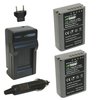 Wasabi Power Battery (2-Pack) and Charger for Olympus BLN-1, BCN-1 and Olympus OM-D E-M1, OM-D E-M5, PEN E-P5