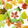 Leaves mini paper sticker