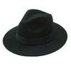 Vintage Felt Fedora Hat (черная)