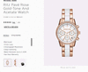 Ritz Pavé Rose Gold-Tone And Acetate Watch