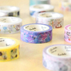 Blooming Purple Flowers Washi Tape