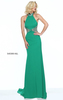 2017 Sherri Hill 50880 Beaded Chocker Emerald Sexy Prom Dresses Online