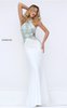 Beads Embellished Sherri Hill 50153 Cutout Back Slim Long Dress Night Out