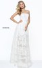 Cheap Sherri Hill 50878 Ivory Lace Strapless Appliques Wedding Dress Online