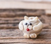 Бусина, Мурано "Котик Фёдор", фигурная,19х16 мм